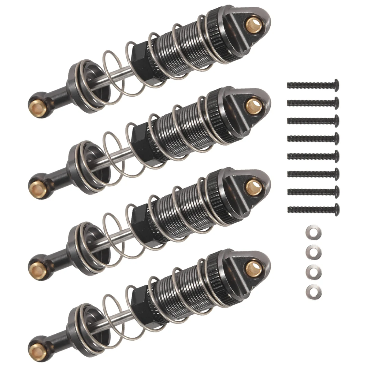 Ultra-Durable for MN86 MN86S MN86K MN86KS MN G500 Adjustable Oil All Metal Shock Absorbers Damper 1/12 RC Car Upgrades Parts,Tit