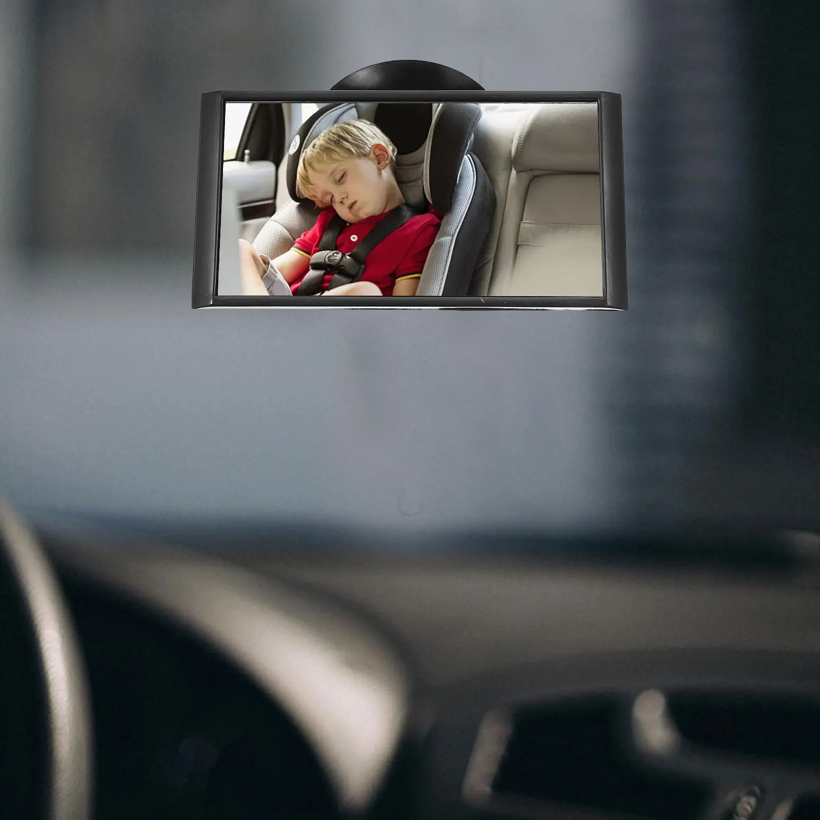 

Rotatable Suction Cup Car Rearview Adjustable Auto Interior Mirror Universal Vehicle Rear Mirror Wide Angle View For Backseat