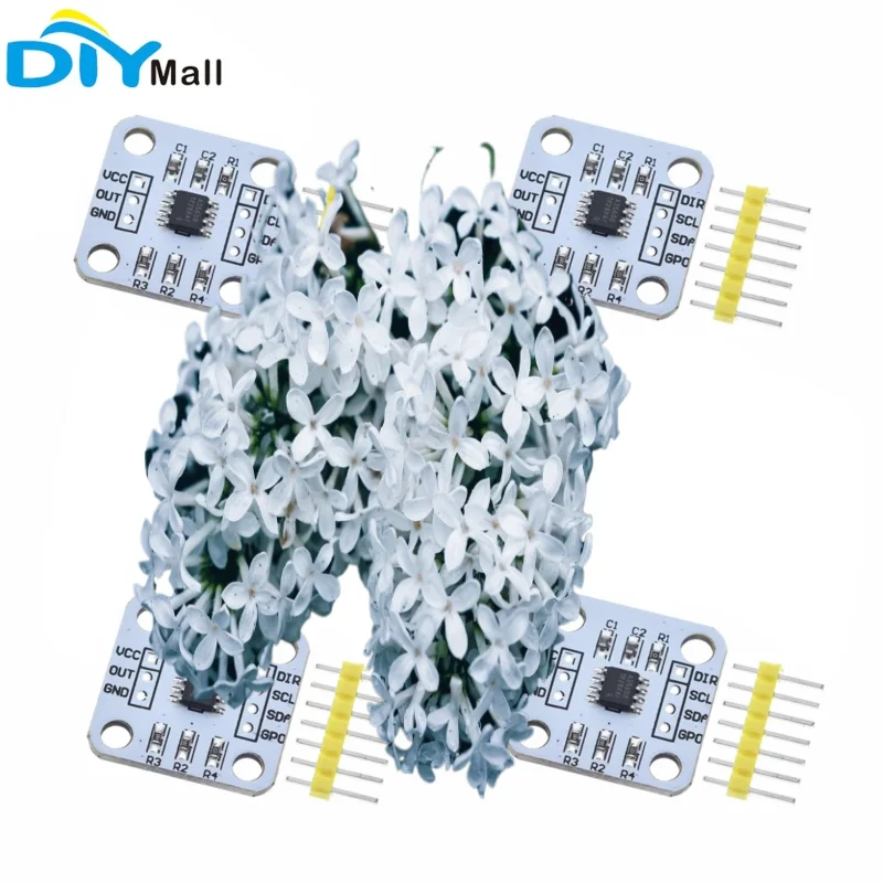 10PCS AS5600 Magnetic Encoder Module,12‑Bit High Precision Magnetic Induction Angle Measurement Sensor For Arduino Robotics DIY