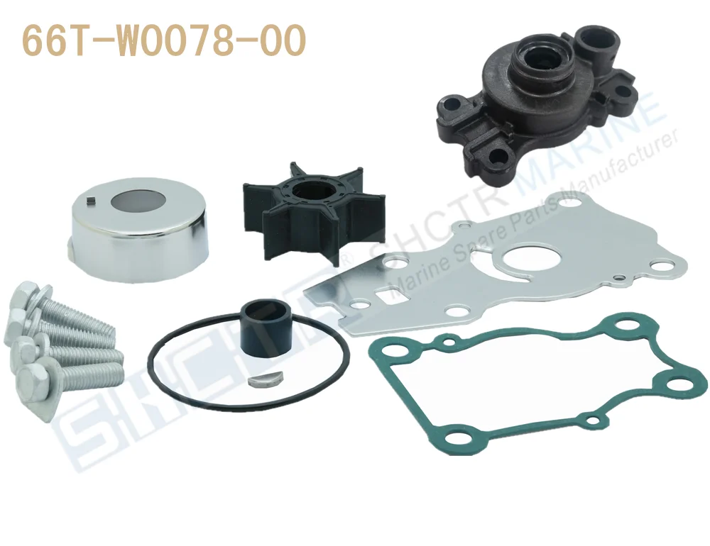 

SHCTR Water Pump & Impeller Kit for OEM 66T-W0078-00,Sierra 18-3440,25/30/40HP