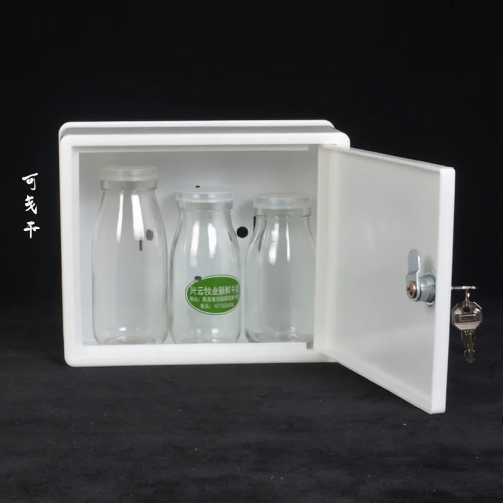 Modern Minimalist Milk Delivery Box Wall Hanging Storage Organizer Plastic Case For Exterior Porch Key Security