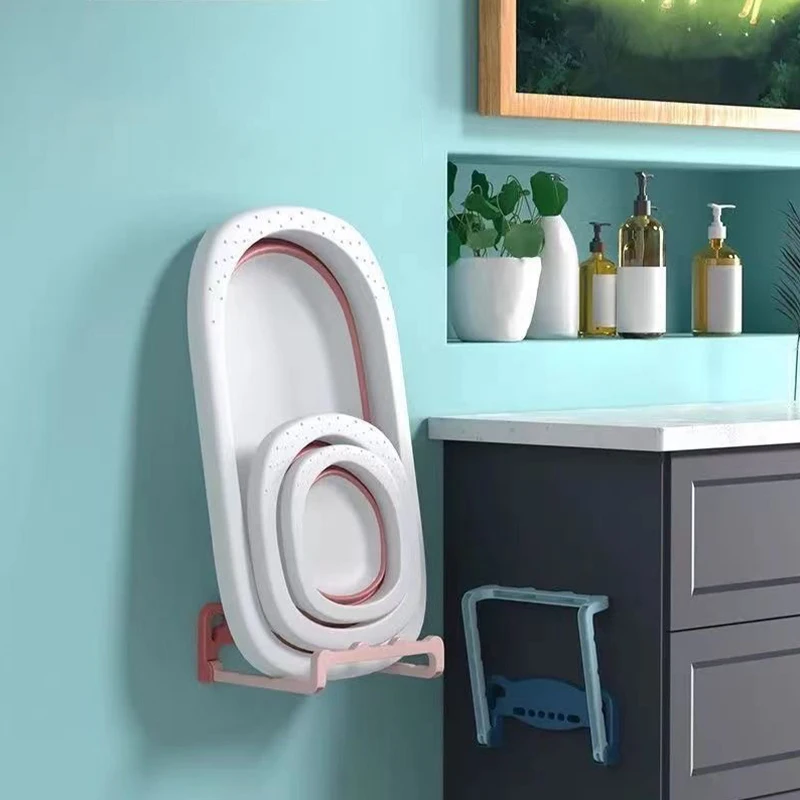 Support de ark pliable à domicile, pas de poinçonnage, bassin de toilette T1, ark mural, rangement, 1 pièce