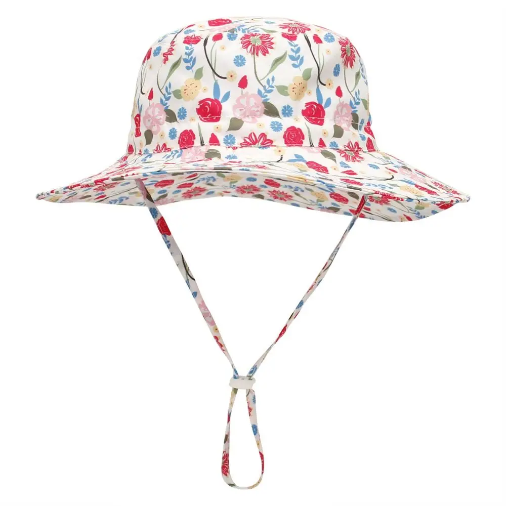 

Lovely Neck Ear Cover Headwear Panama Cap Breathable Cotton Summer Baby Sun Hat Baby Beach Caps Newborn Bucket Hat Infant Cap