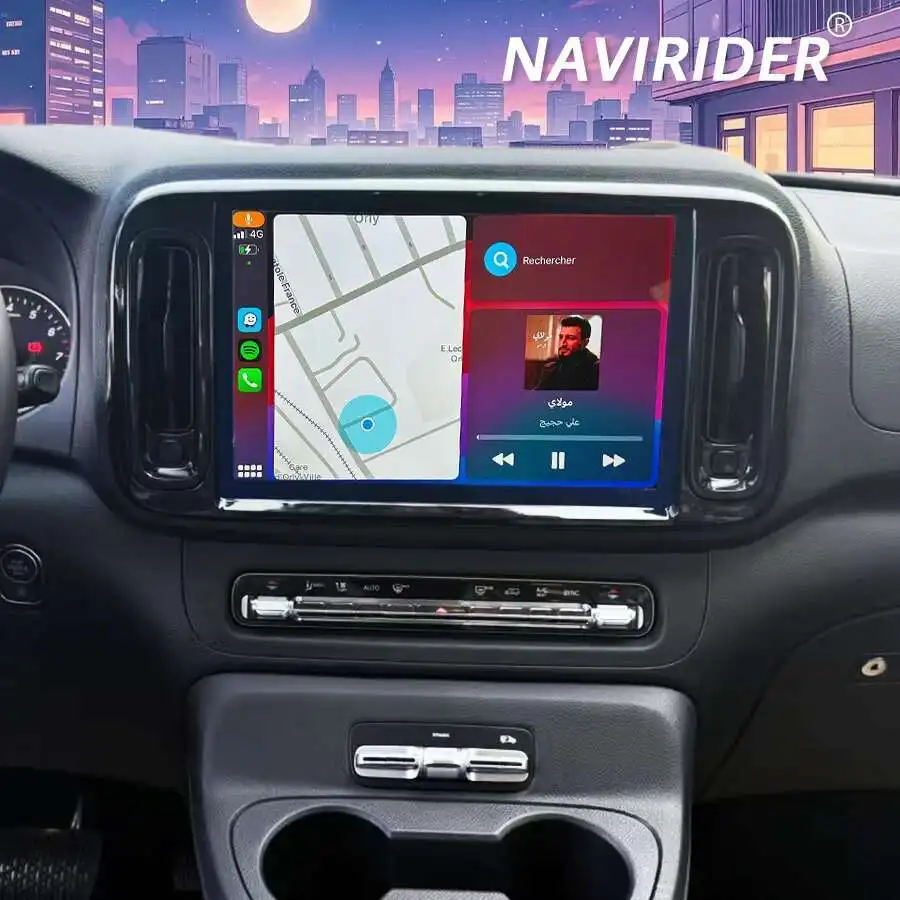 

13,1-дюймовый Qled-экран для Mercedes Benz Vito 116 W447 2024, магнитофон, стерео GPS-навигация, мультимедийный видеоплеер, Carplay