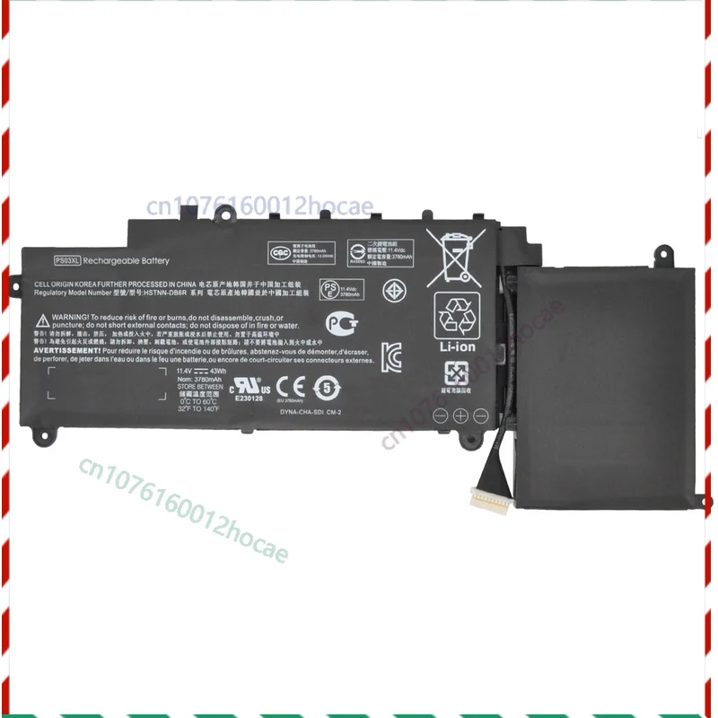 

43Wh PS03XL Battery for HP Pavilion X360 310 G1 787088 -241 778956 -005 HSTNN-DB6R