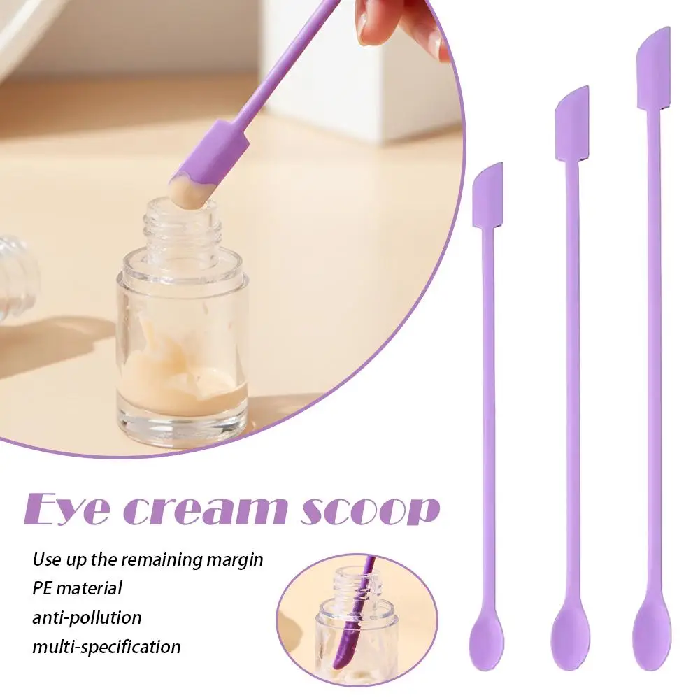 Silicone Spatula Set Multi Size Makeup Spatula Foundation Scraper Tiny Lotion Jar Scraper Double-Head Tiny To Get Last Of Makup