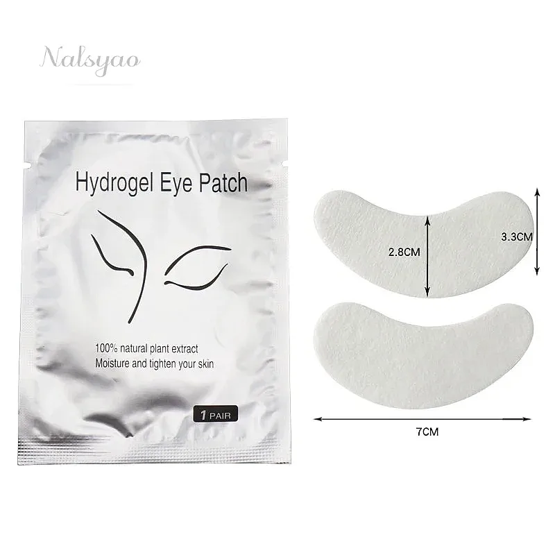 50/100/200 Pairs Hydrogel Eyelash Pad Gel Under Eye Patches for Eyelash Extension Grafting Sticker Wraps Makeup Tools