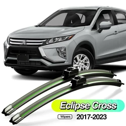 For Mitsubishi Eclipse Cross 2017-2023 2pcs Front Windshield Wiper Blades Windscreen Window Accessories 2018 2019 2020 2021 2022