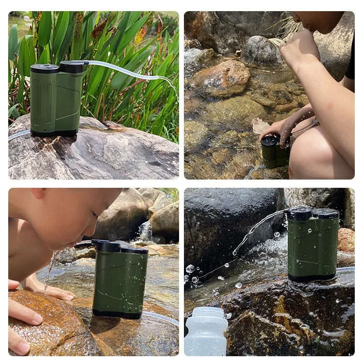 

Amazon outdoor electric pump water purifier camping self-driving portable filtration survival water dispenser emergency rescue e