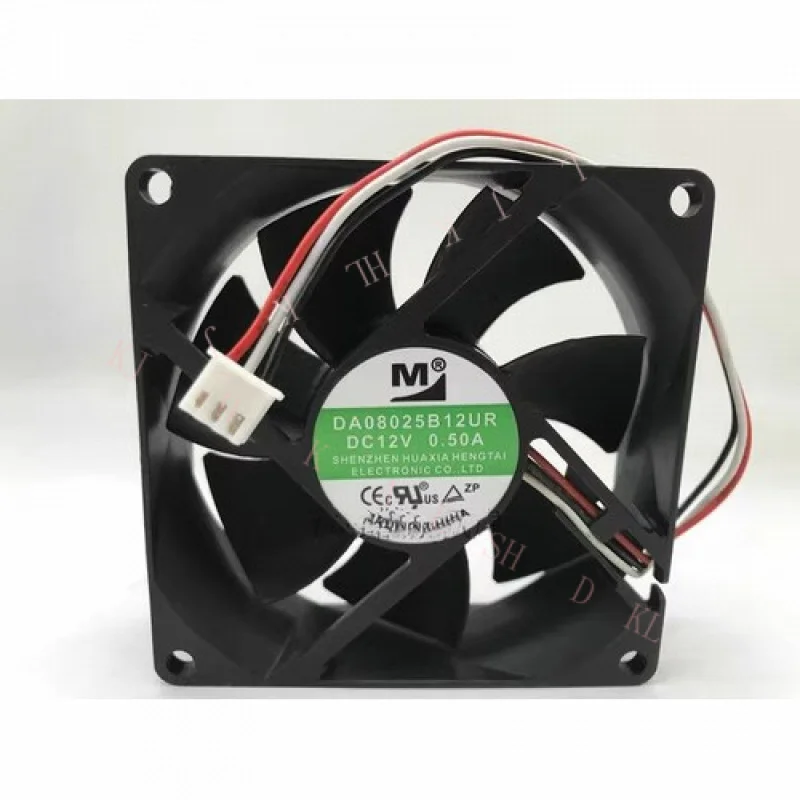 

N NEW FOR 8025 8CM DA08025B12UR DC12V 0.50A 3-wire fan