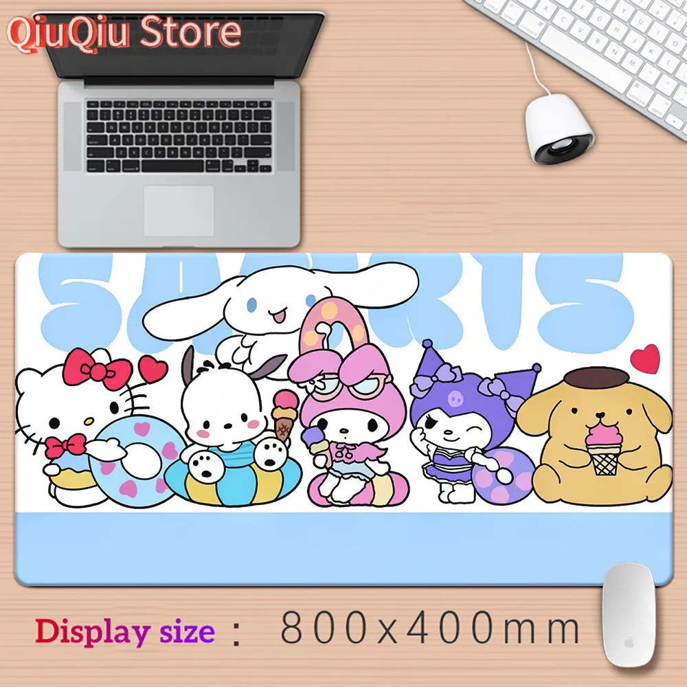 لوحة ماوس كبيرة XXL Cinnamoroll Mouse Pad ملحقات ألعاب لوحة المفاتيح ماوس ماتس لعبة كمبيوتر مكتبي ألعاب الكمبيوتر المحمول حصيرة مكتبية #2