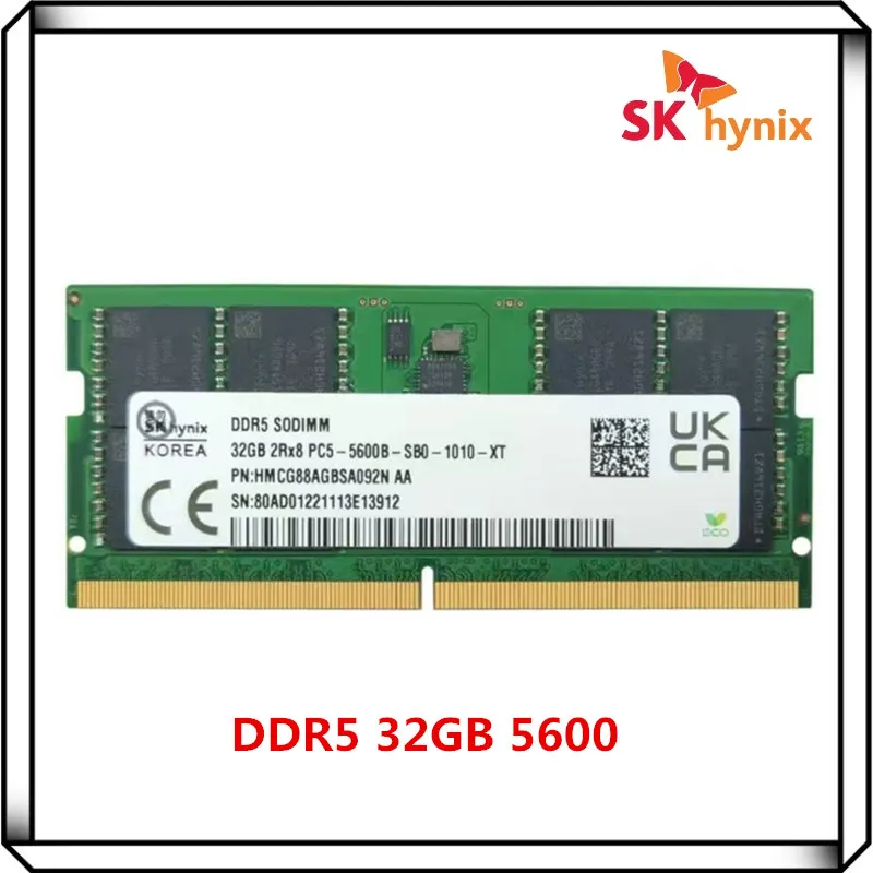 SK Hynix PC5 32GB 2Rx8 5600B DDR5 5600MHz SO-DIMM RAM Original