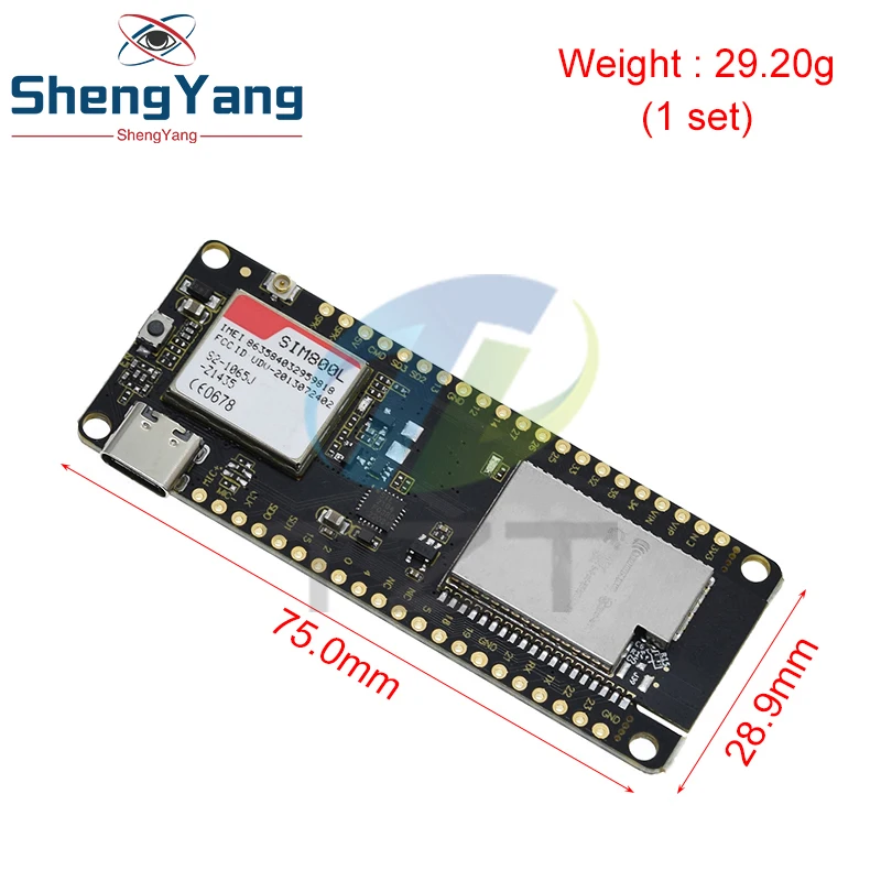 TZT TTGO T-Call V1.3 ESP32 Wireless Module SIM Antenna SIM Card SIM800L Module And GSM/GPRS Antenna for arduino