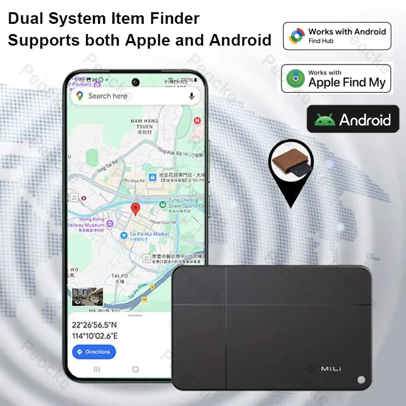 

Wallet Tracker Card Wireless Charging Tracking Location for Android Gps Locator Anti-loss Smart Tag For Apple Device Find My App