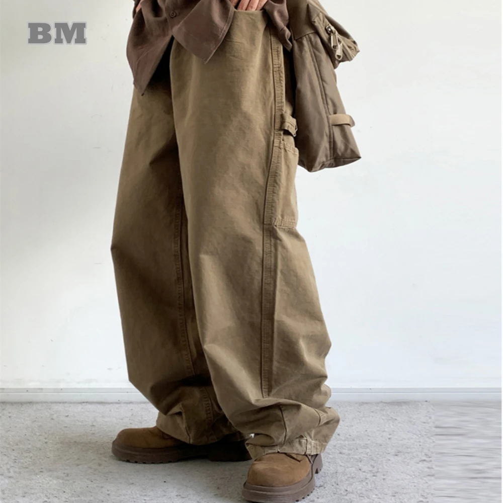 Korean Fashion Baggy Pants For Men Women Streetwear Hip Hop Trousers Japanese Harajuku Loose Multi-Pocket Casual Cargo Pants