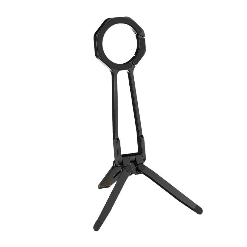 

Portable 360° Rotating Phone Stand Holder Flexible Magnetic Zinc Alloy Bracket with Spring Clip Mobile Phone Holder