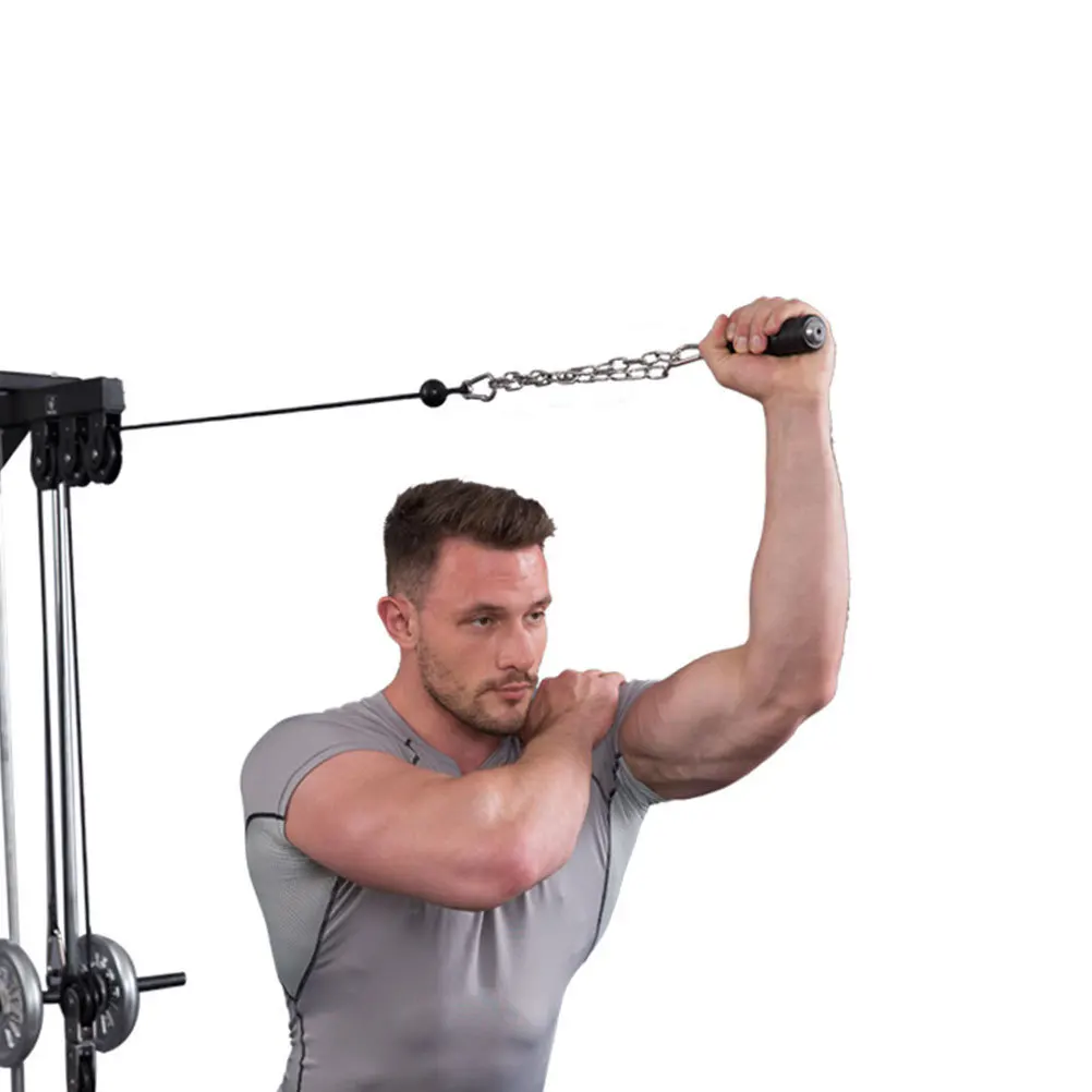 

Durable Fitness Pull Down Handle Non-Slip Ergonomic Design Portable Exercise Accessory for Home Gym Workout Equipment