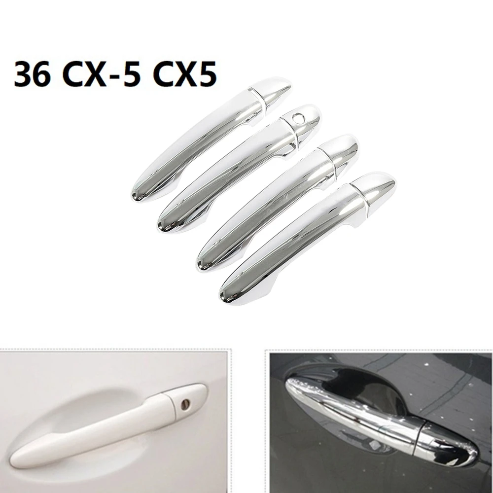 for Mazda 2 2008-2019 Mazda 3 2010-2019 Mazda 6 2007 - 2019 Mazda CX-5 2012-2019 Chrome Door Handle Cover Trim