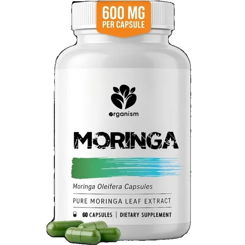 

Капсулы с морингой - 1200 мг чистого порошка моринги, на 2 месяца, 60 капсул