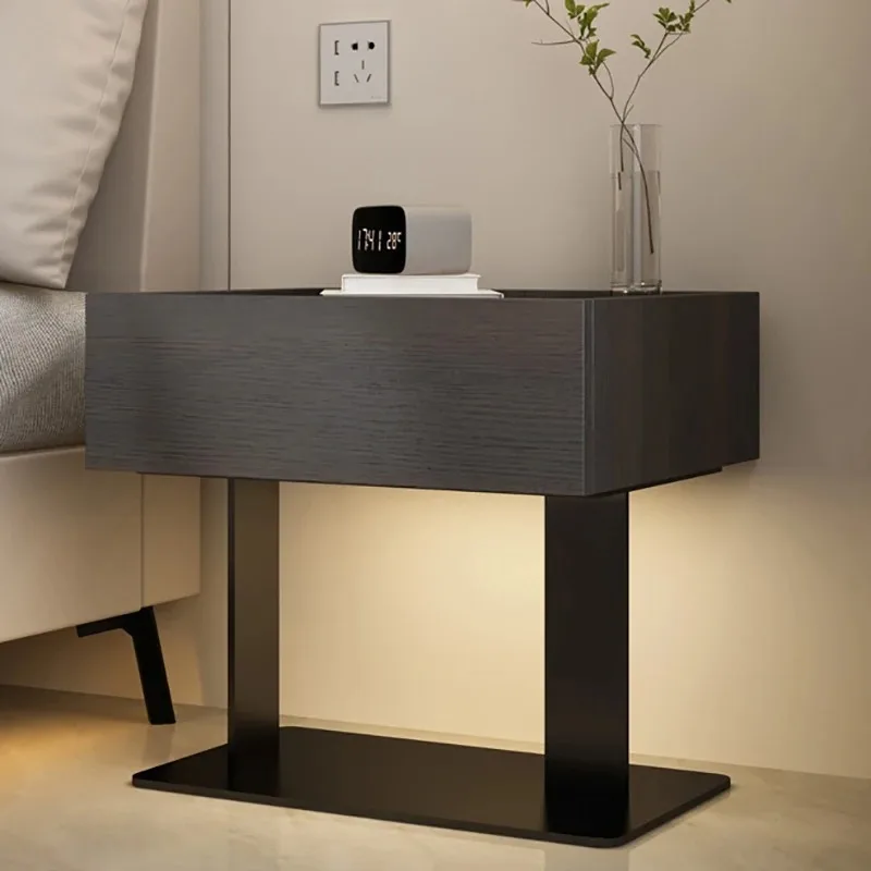 طاولة بجانب السرير عصرية داخلية حديثة من Nordic Bauhaus فريدة من نوعها وآمنة منضدة مصممة فاخرة لأثاث غرف النوم Mesitas De Noche #2