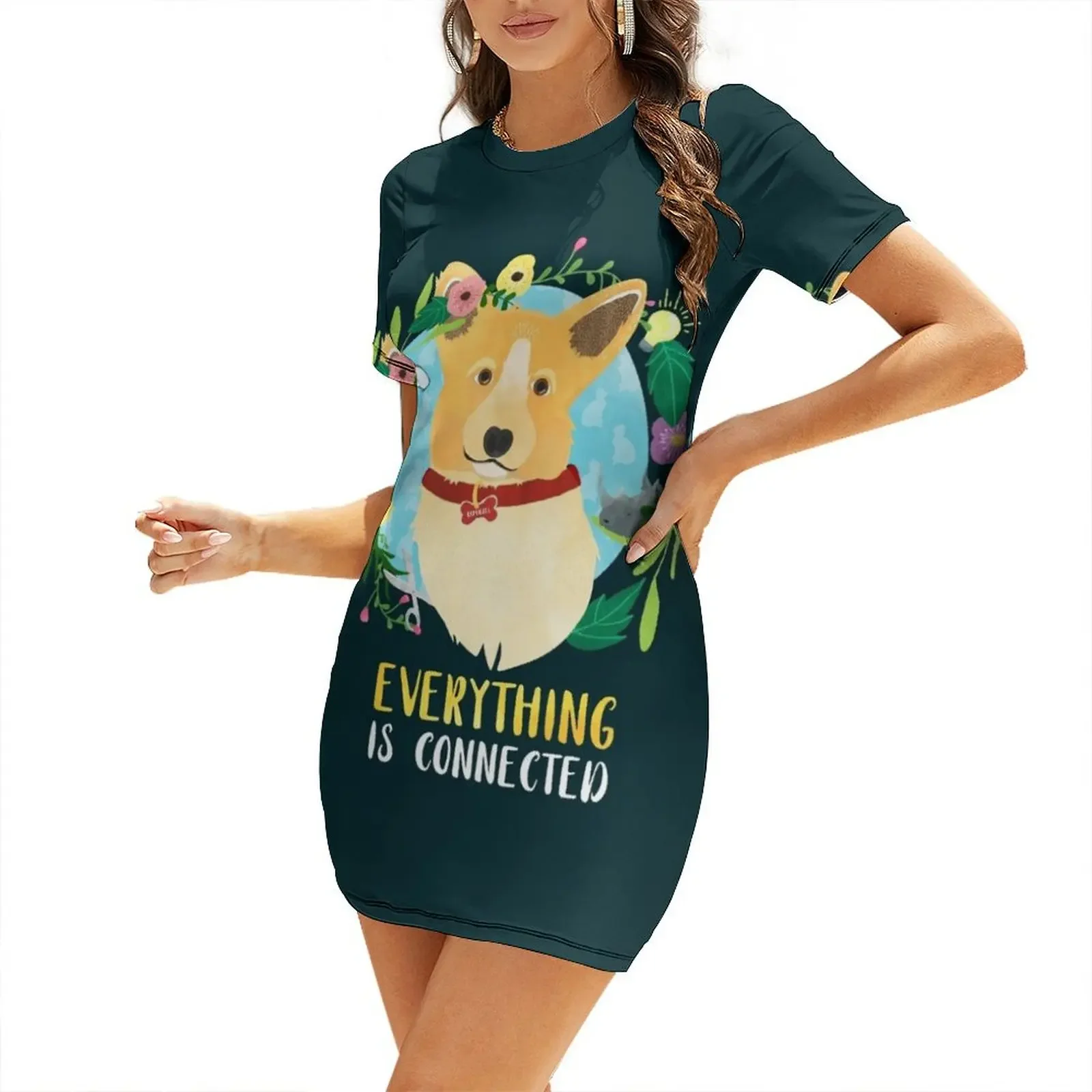 

Dirk Gently - RAPUNZEL Everything is connected Short-Sleeved Dress Female clothing long sleeve dresses dress dresses Dress