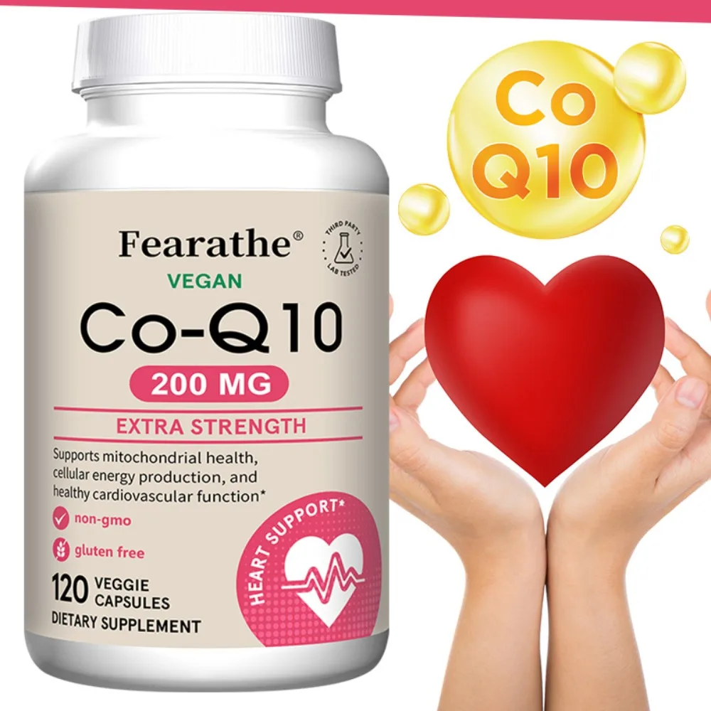 Good for Heart Health Supplement with 200mg CoQ10 - Cellular Energy & Antioxidant Protection, 120 Capsules