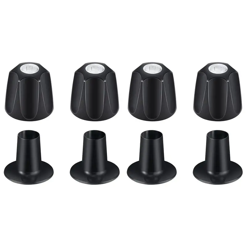 

Металлическая матовая черная ручка для душа AB06, комплект из 4 сменных элементов, для душевой ручки Price/Pfister Verve, комплект отделки для 4 ручек смесителя