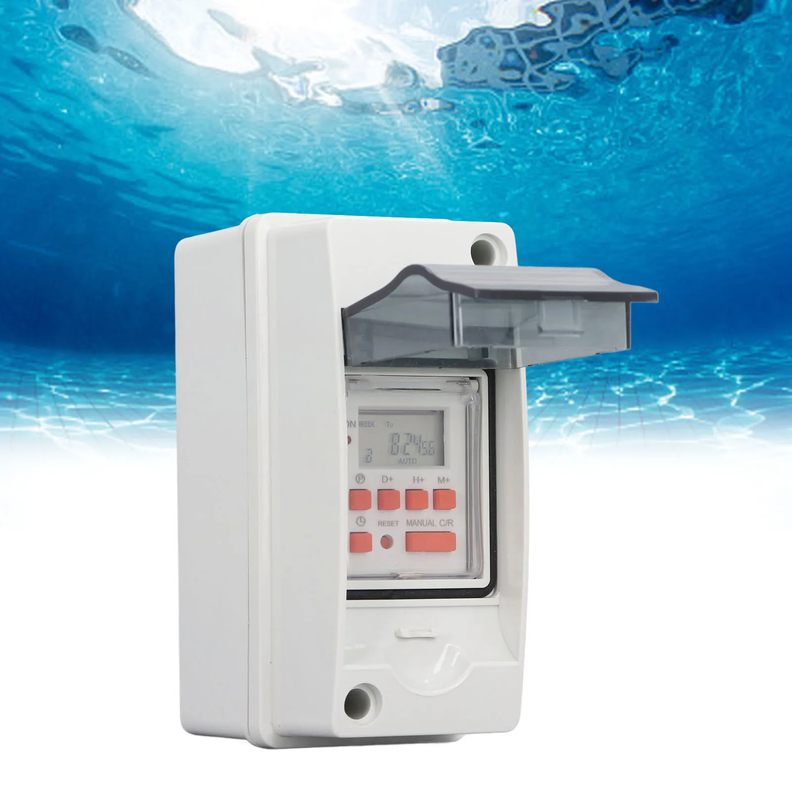 Time  Digital Timer  SPDT Waterproof LCD Screen AC85-265V 7 Day Schedules 28 On Off Times for Water Heater