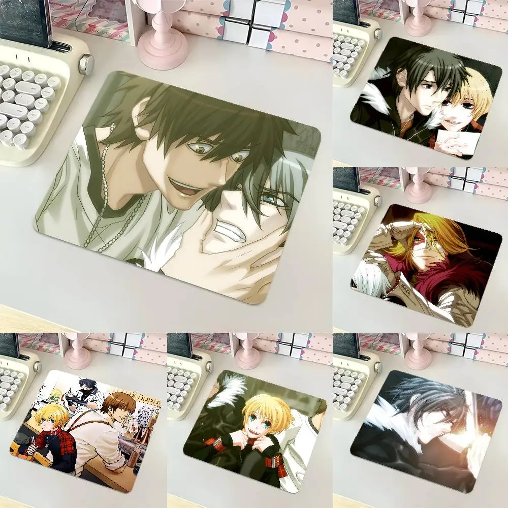 Anime Togainu No Chi Mousepad Small LockEdge Mouse Pad For Gamers Computer Desk Pad Rectangular Anti-slip Rubber