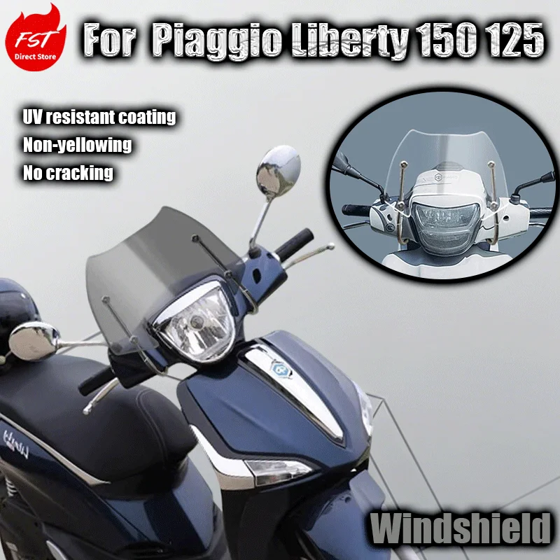 

For Piaggio Liberty 150/125 windshield modification with imported windshield