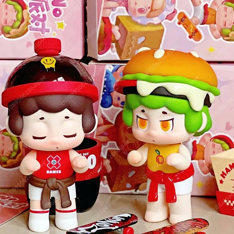 Hot Selling Genuine Second-Generation Blind Box Nono Snack Party Series Trendy Boy Toy Figurine Figurine Figurine Christmas Gift