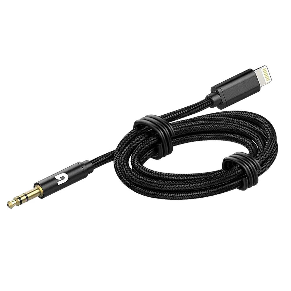 Câble audio AUX de voiture pour iPhone, câble audio pour iPhone 13 Pro-8 Plus, stéréo, m-x, 3.5mm, Premium