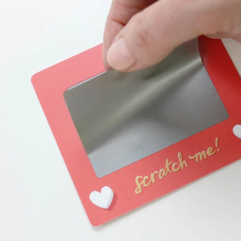 3/5/10 Stück Rubbelkarten, Geburtstagsgeschenk, Liebesgutscheine, Jahrestag, DIY-Geschenk für Sie, Valentinstag, Tickets, Liebesnotiz, Spielkarten – Detail 2