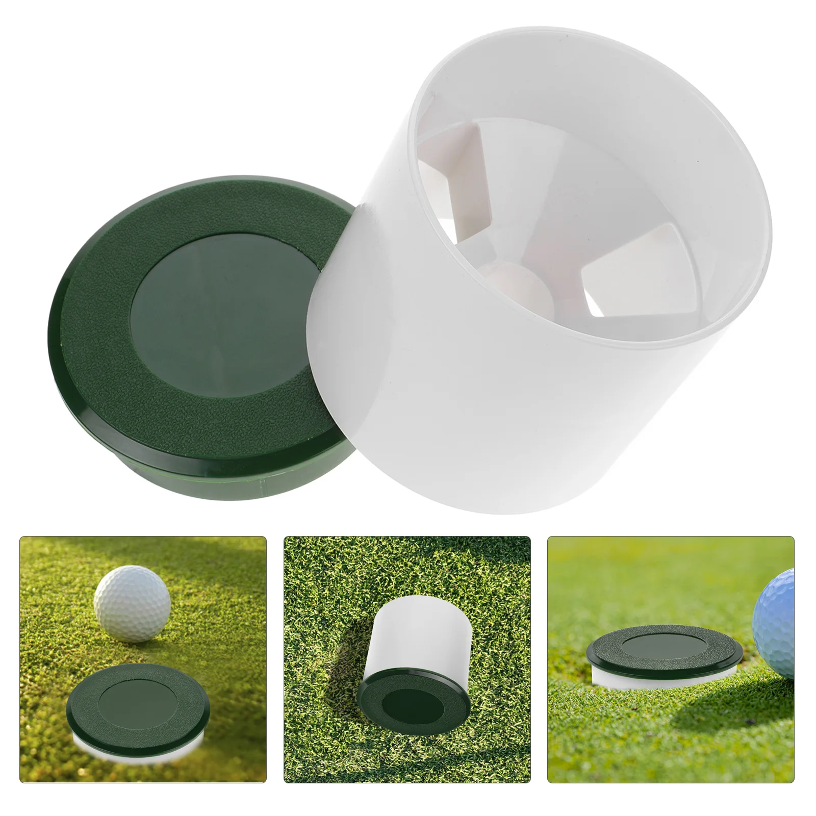 

1 Set Golf Green With Cover Durable Replacement For Turf Putting Holes Easy Install Outdoor Golf Practice Equipment Robust Hole