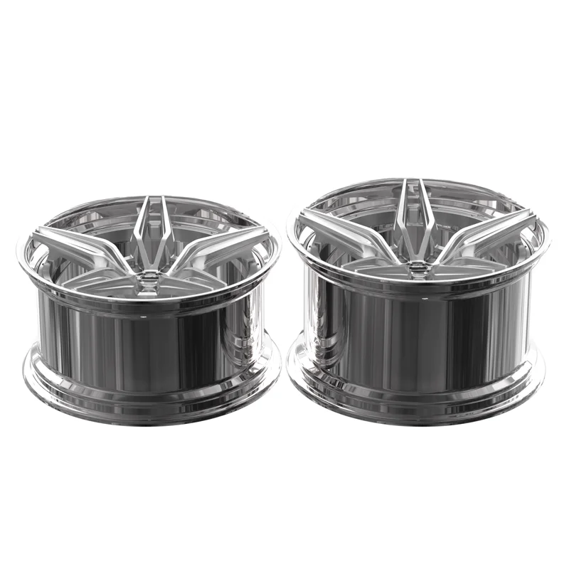 Multi Spoke Custom Color Forged Aluminum Alloy CarWheel RimsPCD5x114.3 ET15 4 Pieces 720KG Load Capacity Aftermarket Auto Wheels