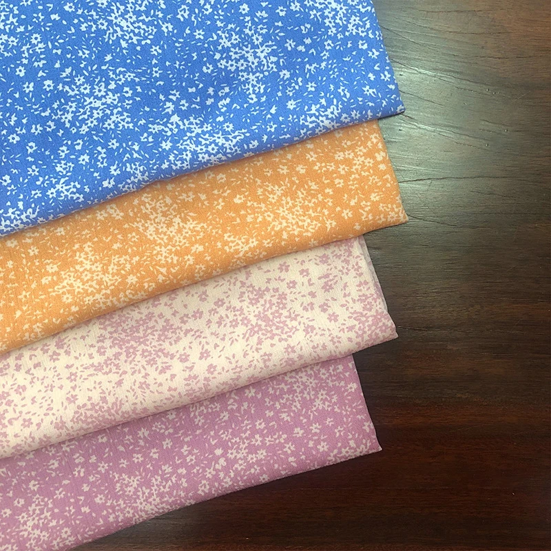 Tecido floral boêmio azul de 1 metro x 1,32 metros para vestido, tecido macio de viscose e rayon com padrão Paisley, tecido de decoração de Natal.