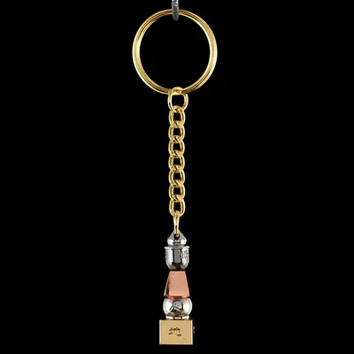 

1PC Feng Shui Element Pagoda Key Chain Wealth Safety Health Amulet Key Ring Pendant Charm Gift