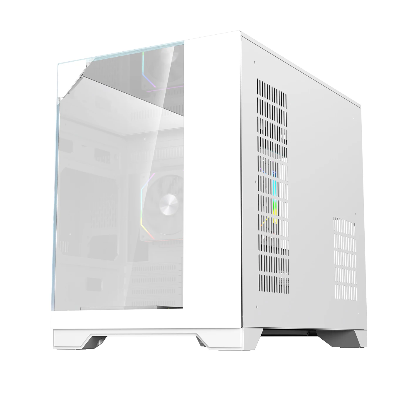 WJCOOLMAN Skyline S2 M-ATX Computer Case Panoramic Side-Lit Sea-View Gaming Chassis Supports 240 Water-Cooling