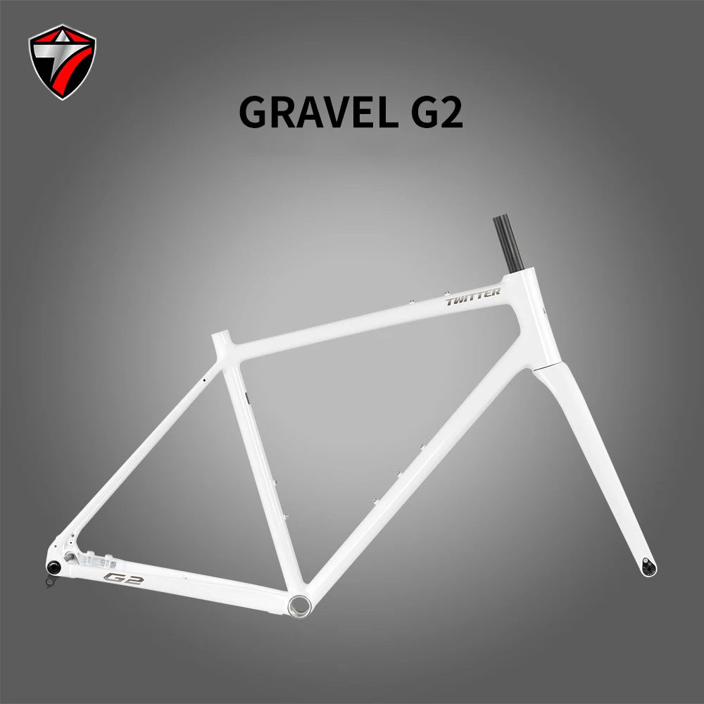 

700C Twitter GRAVEL-G2 Алюминиевая рама шоссейного велосипеда с вилкой из углеродного волокна Набор рамы для гравийного велосипеда