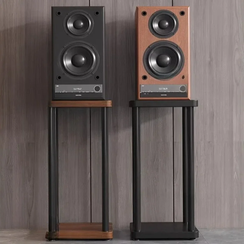 Metal Speaker Stands Universal Bookshelf Speaker Floor Stands Surround Sound Speaker Riser Home Theater Audio Storage Rack