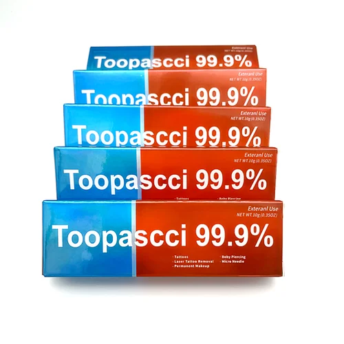2025 nuevo Original Toopascci 99.9% crema de tatuaje antes de la cirugía maquillaje semipermanente belleza cuerpo cejas delineador de labios 10g