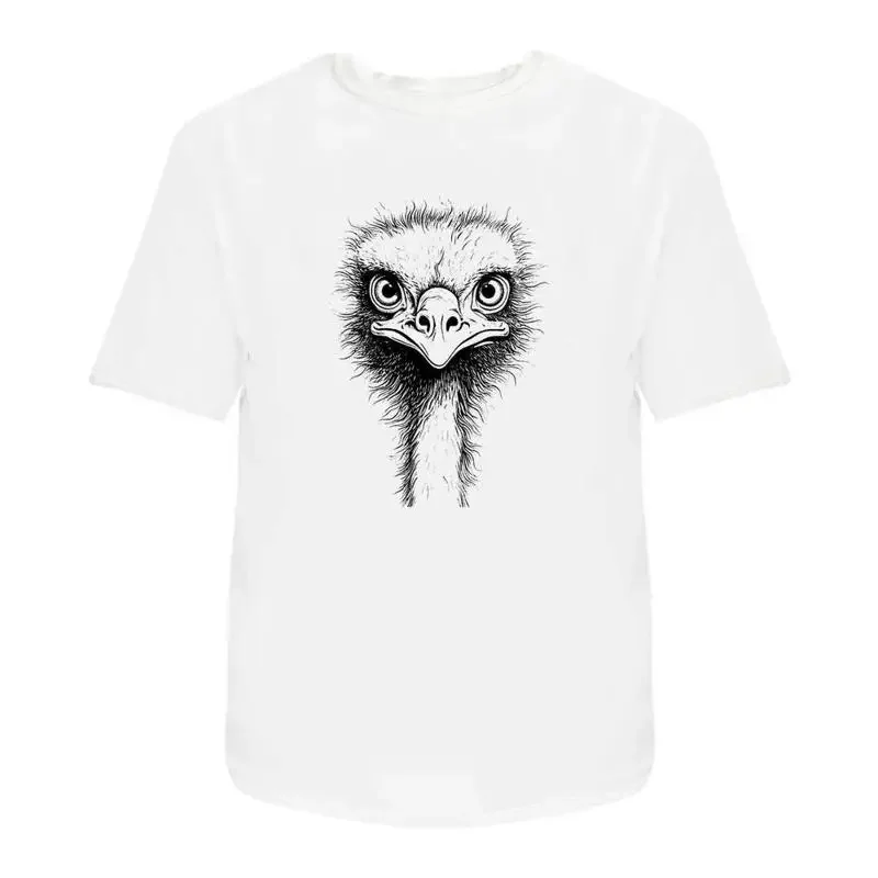 Ostrich Head' Cotton T Shirt Ta043578