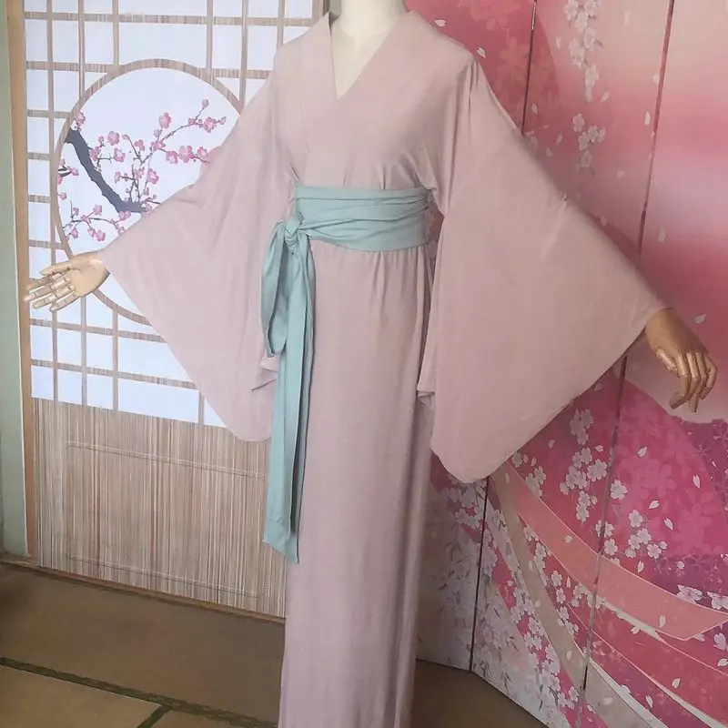 

Movie The Handmaiden Cosplay Costume Luxury Bathrobe Princess Yukata Kimono Pink Green Custom Color Hanfu for Party