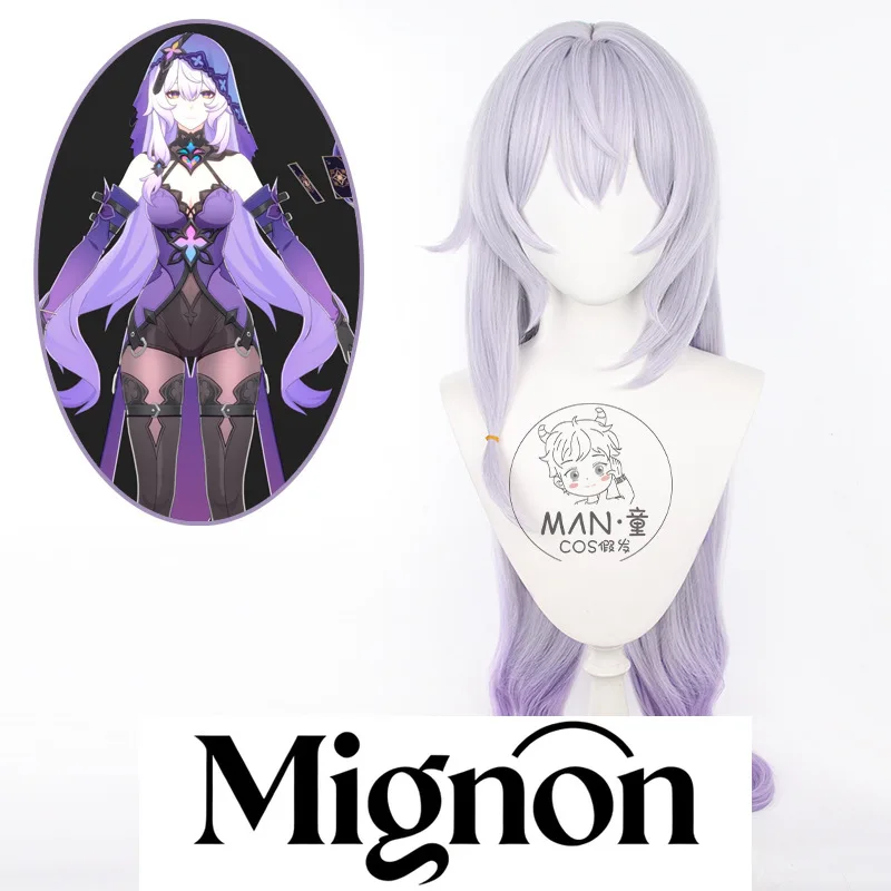 

Honkai: Star Rail Черный Лебедь Косплей Парик Длинные Волосы Имитация Кожи Головы Подарок на Хэллоуин