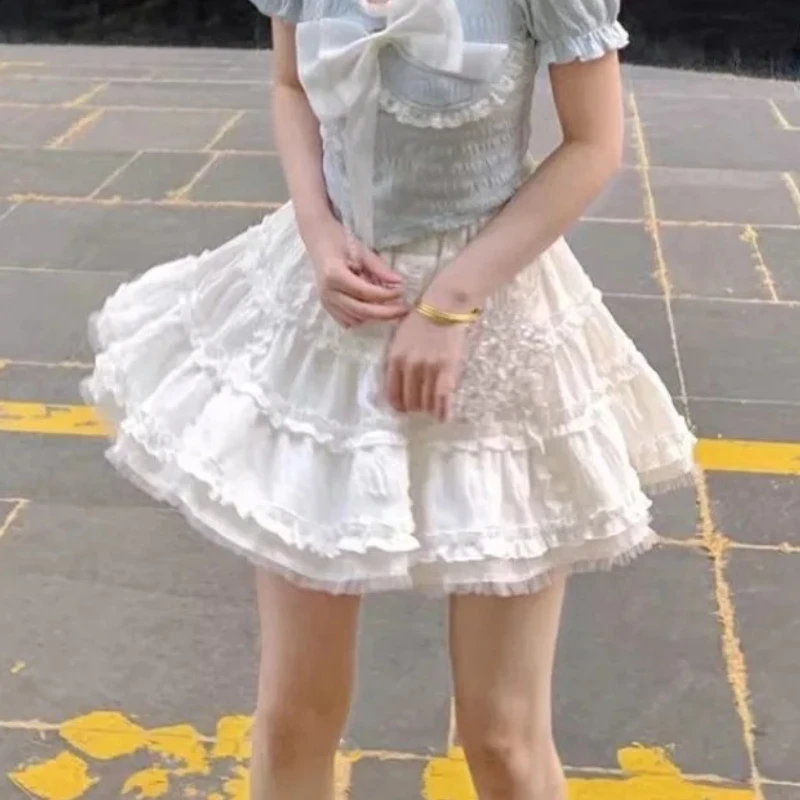 

Japanese Kawaii Skirts Women Summer Leisure Mini Faldas De Mujer Holiday Girlish Casual Streetwear Y2k Fashion Preppy Style JK