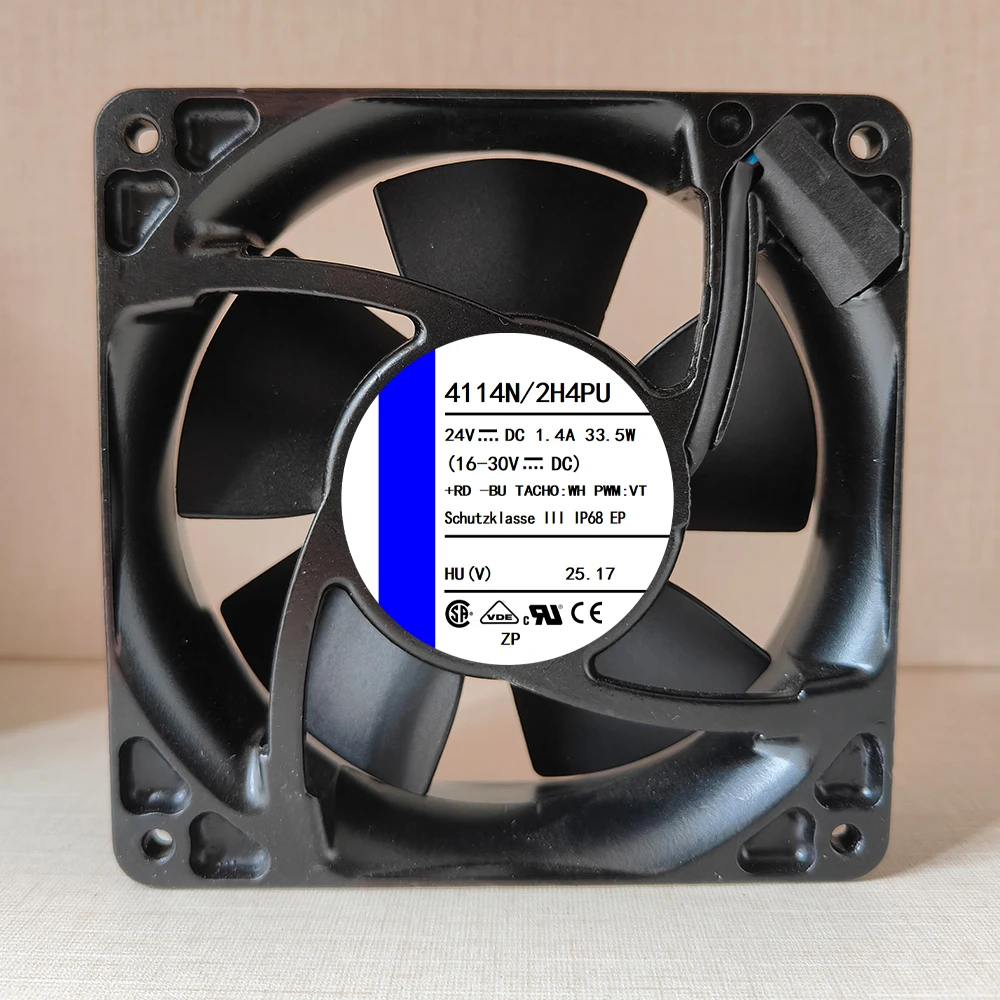 nuovo-originale-4114n-2h4pu-4114-n-2h4pu-24vdc-335w-ventola-di-raffreddamento-a-4-fili-12038-12cm-120-120-38mm