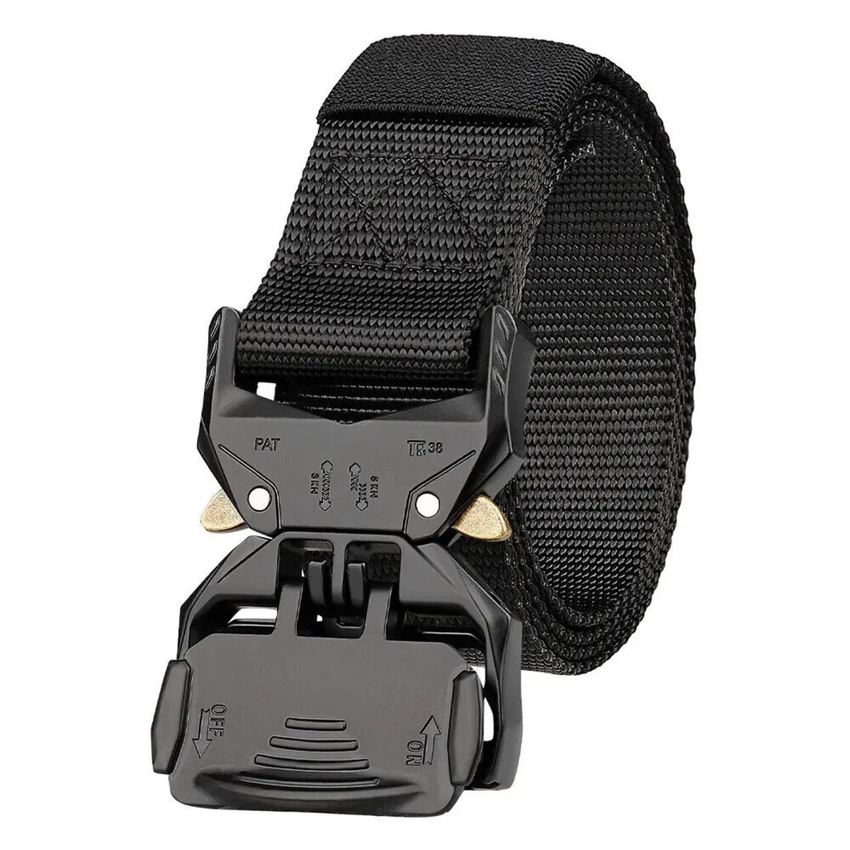 Men's Belt Outdoor Hunting Tactics Belt Multi Functional Buckle Nylon High Quality Buckle, Heavy-Duty Riggers Belts