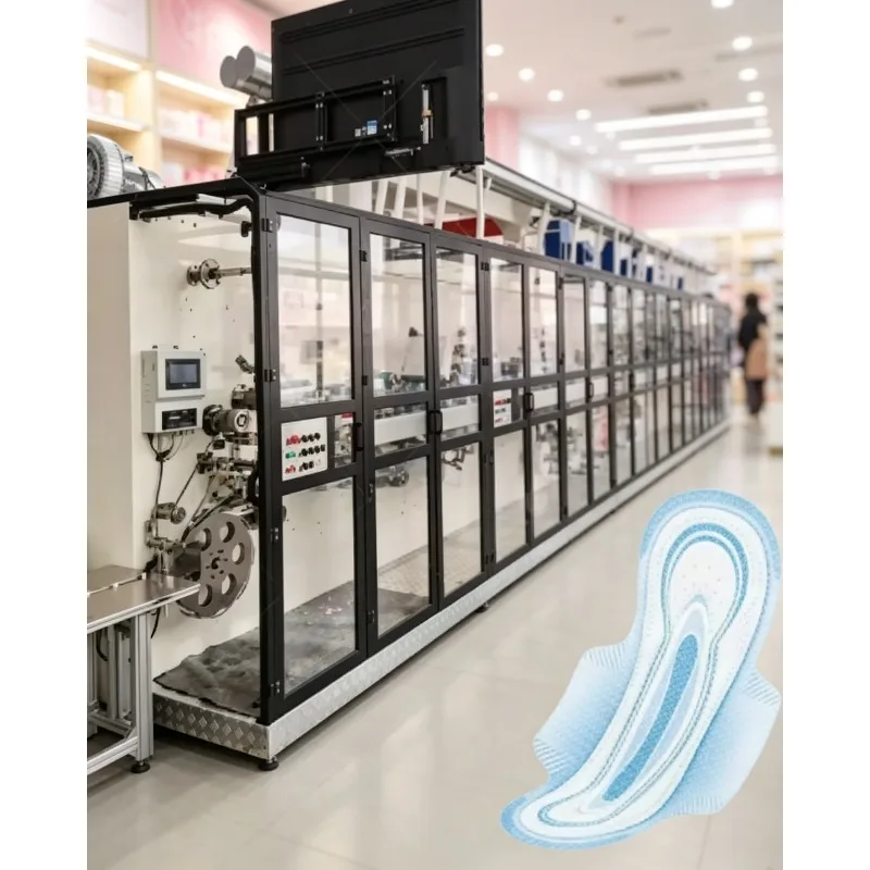 Highspeed Sanitary Napkin Pad Production Line with Latest Technology Diaper Making Machine Sanitary napkin machine