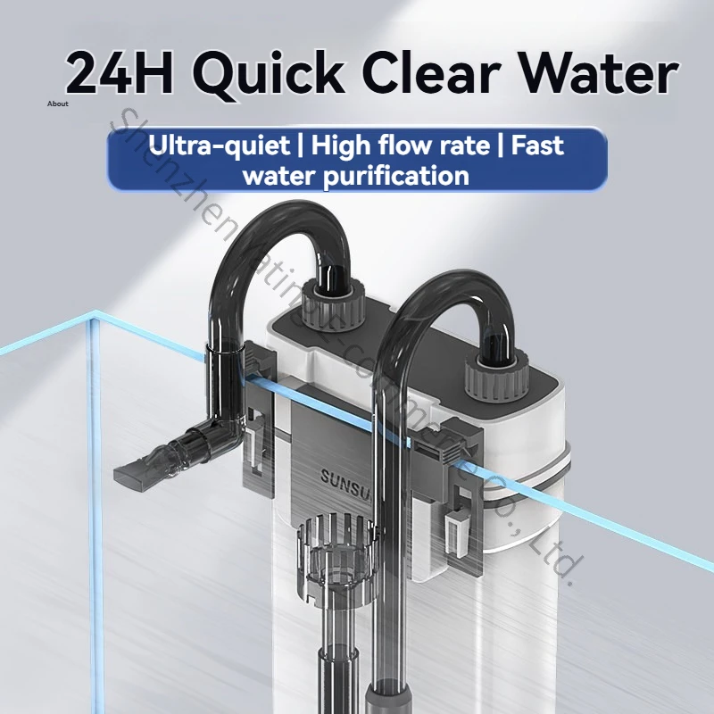 Fish Tank Filter Wall-mounted Filter Bucket External Small Silent External Water Purification Filtration Circulation System
