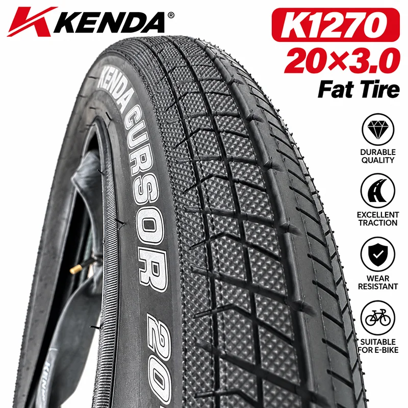 KENDA 20x3.0 16x4.0 Fatbike-Reifen mit Schlauch 76-406 E-Bike Elektrofahrrad Breiter Reifen – Detail 14